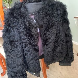 Diane von furstenberg Mongolian lamb fur coat